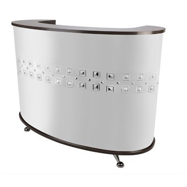 Caisse, comptoir pour salon de coiffure métal et bois eurostyl