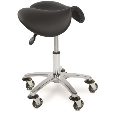 Tabouret de coupe pour coiffeur forme selle de cheval
