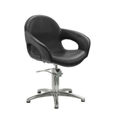 Fauteuil de coupe pour salon de coiffure Capricious  coloris  noir base étoile