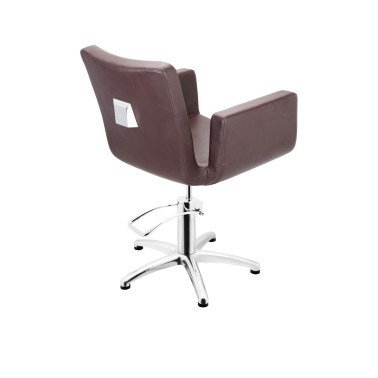 fauteuil de coiffure Attractio brun base étoile Sibel Furniture
