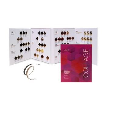 Nuancier professionnel pour cheveux Collage  Lakmé. 