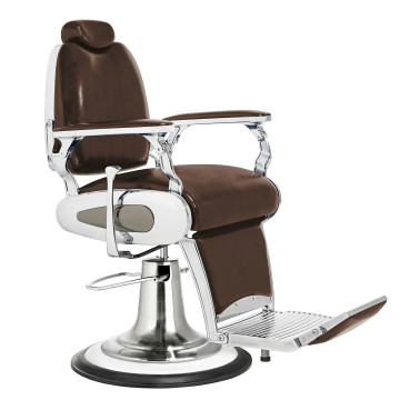 fauteuil de barbier qualité professionnelle Milwaukee coloris marron
