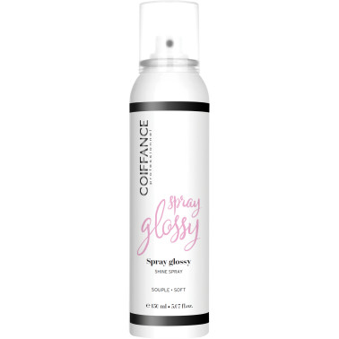 Fiche Spray Glossy pour les cheveux coiffance 150 ml