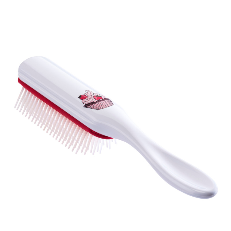 Brosse à cheveux parfumée à la fraise de la marque Denman