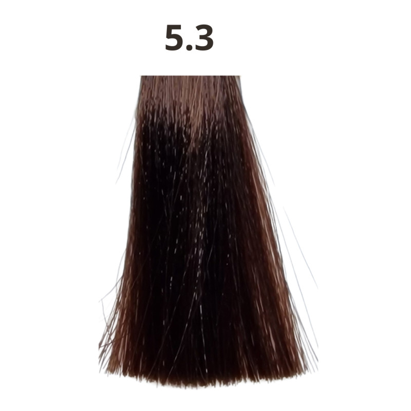Coloration cheveux sans ammoniaque tube de 90 ml Linka capillor fabriquée en France N°5.3
