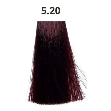 Coloration cheveux sans ammoniaque tube de 90 ml Linka capillor fabriquée en France N°5.20
