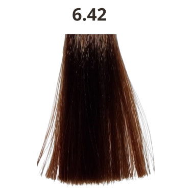 Coloration cheveux sans ammoniaque tube de 90 ml Linka capillor fabriquée en France N°6.42