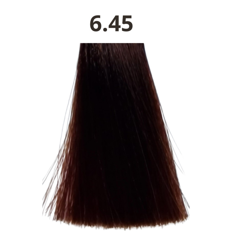 Coloration cheveux sans ammoniaque tube de 90 ml Linka capillor fabriquée en France N°6.45