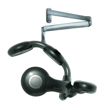 Casque coiffure  Infra rouge Logika sur bras coloris noir