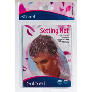 Voilette mise en plis coloris bleu 