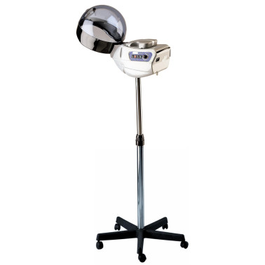 Casque Vapeur pour soins et traitement cheveux Ozone sur pied jacques seban